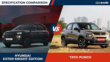 Hyundai Exter SX (O) Knight Vs Tata Punch Creative Flagship AMT 