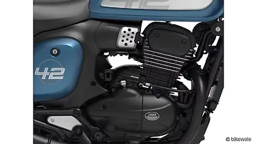 Jawa 42 FJ Engine From Right