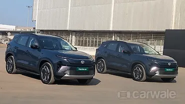 Upcoming Tata Harrier EV Production Version Showcased at Factory