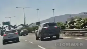 Tata Sierra Spotted Testing next to Hyundai Creta