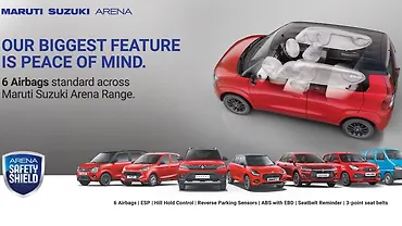 ख़ुशखबरी: मारुति की सभी कार्स में मिलेंगे स्टैंडर्ड तौर पर 6 एयरबैग्स; कम क़ीमत में ज़्यादा सेफ़्टी!