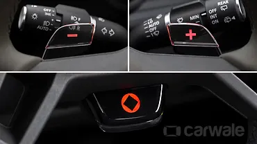 लैंड रोवर डिफेंडर स्टीयरिंग माउंटेड कंट्रोल्स