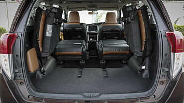 Discontinued Toyota Innova Crysta 2020 Bootspace Second and Third Row Folded