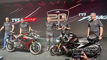 TVS Launches 20th Anniversary Special Edition Apache Motorcycles