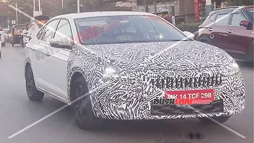 Skoda Slavia Facelift Spied Testing