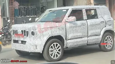 New Mahindra Vision S spy shots hint at mini Scorpio N design 