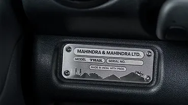Mahindra Thar OG Central Dashboard - Top Storage/Speaker