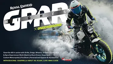 Royal Enfield GRRR Nights × Underground event to Mumbai on August 23