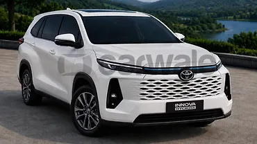 Toyota Innova Hycross facelift design patent leaks new front fascia with Lexus-inspired grille and sportier stance; interior to get larger touchscreen