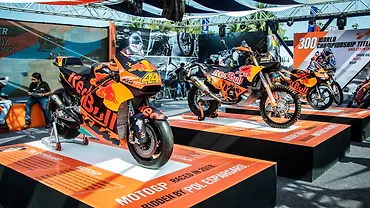 KTM's competition bikes at 2019 IBW 