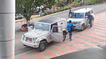 Production-ready next-gen Mahindra Thar spied; interiors leaked