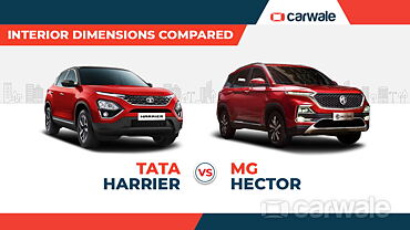 Tata Harrier vs MG Hector: Interior dimensions compared