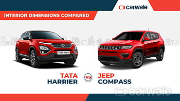 Tata Harrier vs Jeep Compass: Interior dimensions compared