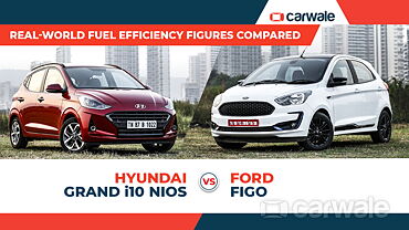 Hyundai Grand i10 Nios vs Ford Figo real-world fuel efficiency figures compared