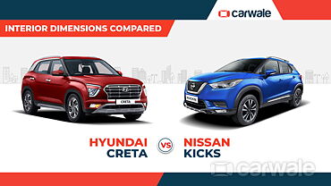 Hyundai Creta vs Nissan Kicks: Interior dimensions compared