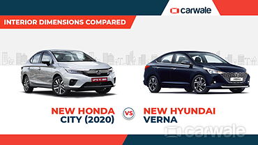 2020 New Honda City vs New Hyundai Verna: Interior dimensions compared