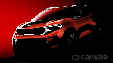 Kia Sonet teased in official render ahead of debut next month