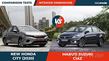 2020 New Honda City vs Maruti Suzuki Ciaz: Interior dimensions compared