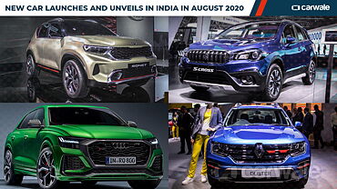 New car launches and unveils in India in August 2020