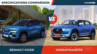 Renault Kiger vs Nissan Magnite - Specs Comparison