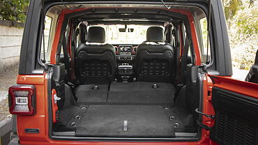 Wrangler Bootspace Rear Seat Folded Image, Wrangler Photos in India -  CarWale