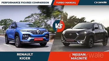 Renault Kiger vs Nissan Magnite turbo manual: performance figures comparison