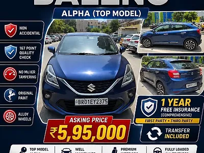 Second Hand Maruti Suzuki Baleno Alpha in Motihari