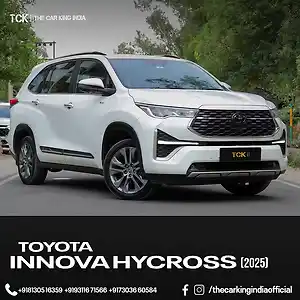 2025 टोयोटा इनोवा हायक्रॉस ZX (O) Hybrid (Electric + Petrol) Automatic (e-CVT) 7 STR 1 2025 टोयोटा इनोवा हायक्रॉस ZX (O) Hybrid (Electric + Petrol) Automatic (e-CVT) 7 STR 1
