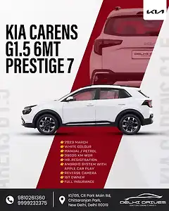 2023 Kia Carens Prestige 1.5 Petrol MT 7 STR 1