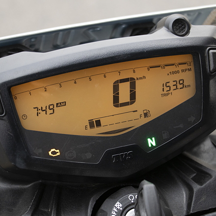 gear indicator in apache rtr 160 4v