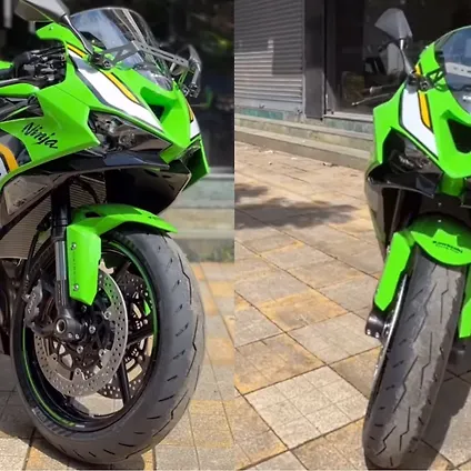 Kawasaki Ninja ZX-6R [2024] Right Front Three Quarter Image – BikeWale