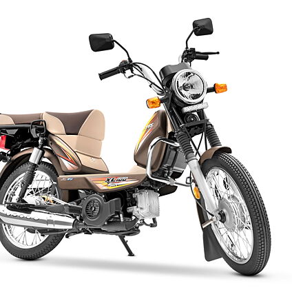 TVS XL100 Heavy Duty Front Three-Quarter Image – BikeWale