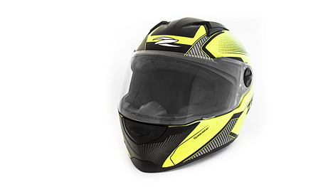 honda hornet green helmet