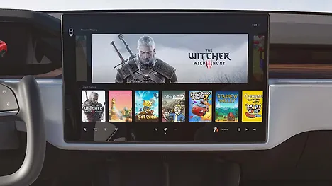 टेस्ला मॉडल एस इंफोटेनमेंट सिस्टम