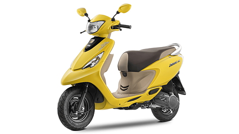 yellow colour scooty