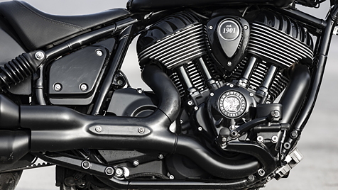 Indian Chief Dark Horse Engine From Right Image - BikeWale