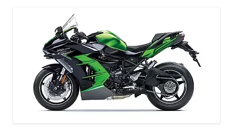Kawasaki Ninja H2 SX SE Left Side View