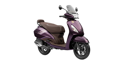 TVS Jupiter Left Front Three Quarter Image - BikeWale