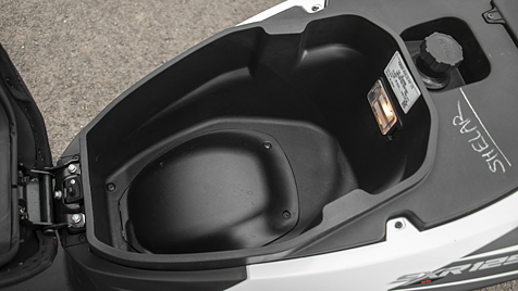 Aprilia SXR 125 Underseat Storage Image - BikeWale