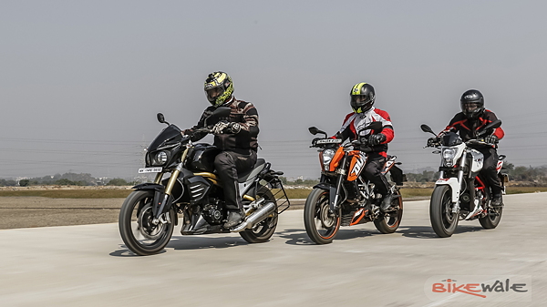 Benelli TNT 25 vs KTM Duke 200 vs Mahindra Mojo: Comparison Test - BikeWale