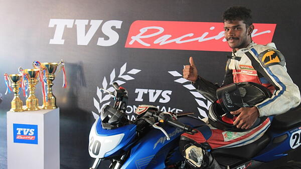 R. Arvind Ganesh wins tvs Apache RTR 200