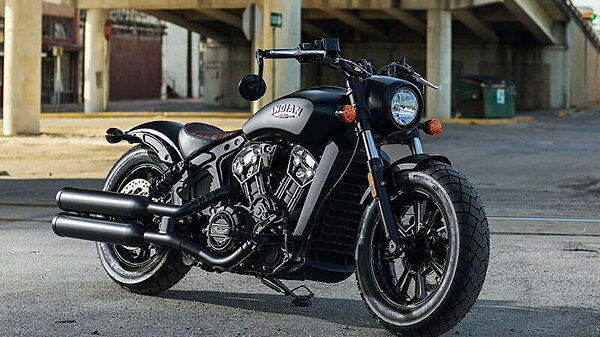 Indian scout sale bobber matte black