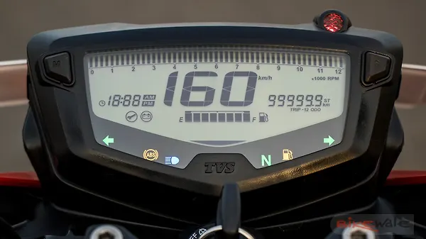 tvs apache 180 digital meter price