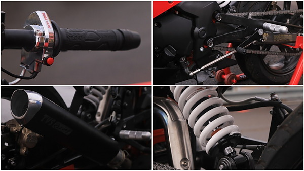 tvs apache rear shock absorber price