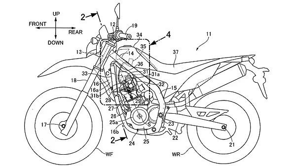 Honda's next-gen CRF250L patent images leaked online - BikeWale