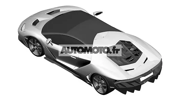 Lamborghini Centenario revealed through patent sketches - CarWale