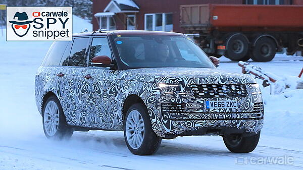 Range Rover facelift spotted undergoing snow test - CarWale