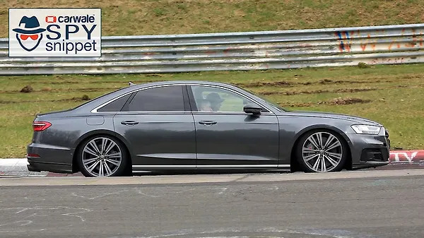 Audi S8 spotted testing undisguised on the 'Ring - CarWale