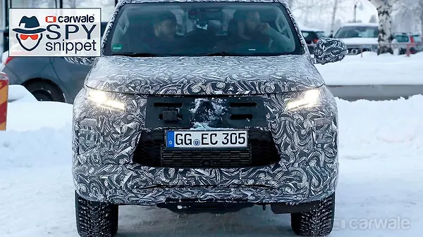 All New Mitsubishi Pajero Sport Spotted Testing Carwale