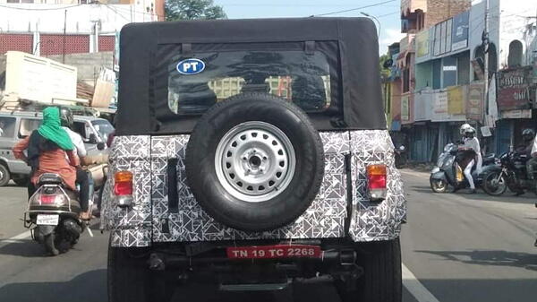 New-gen Mahindra Thar BS-VI variant spied on test with a soft-top roof -  CarWale
